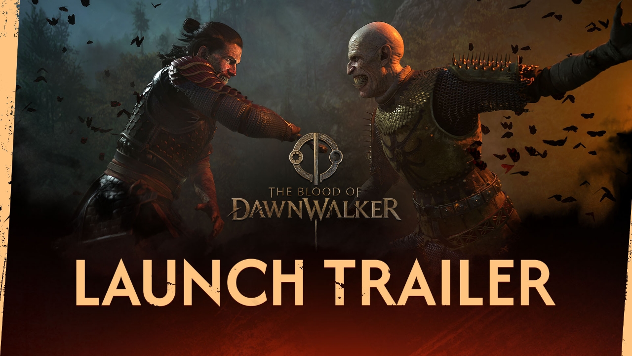 Launch key art of Coen facing Brencis in The Blood of Dawnwalker